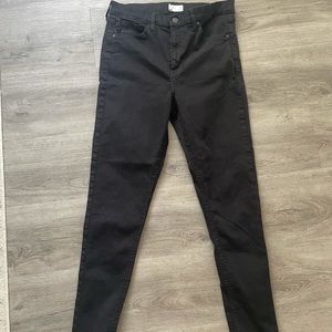 Topshop “Jamie” Black Skinny Jeans